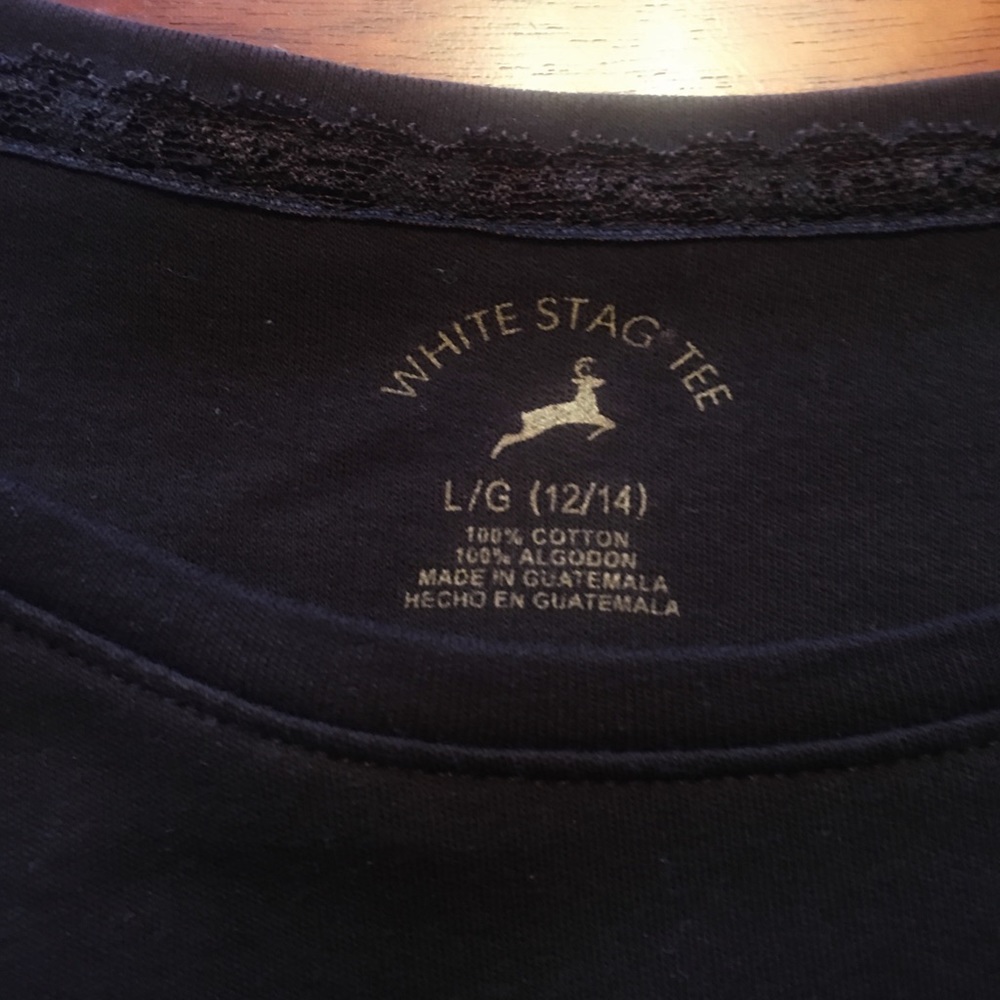 Dark brown long sleeve Stag Harbor knit Tee shirt